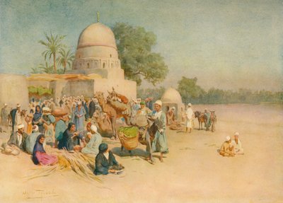 Un marché au bord du désert, vers 1905, 1912 - Walter Frederick Roofe Tyndale