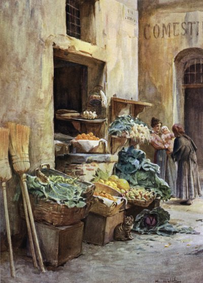 Épicerie, Riviera italienne - Walter Frederick Roofe Tyndale