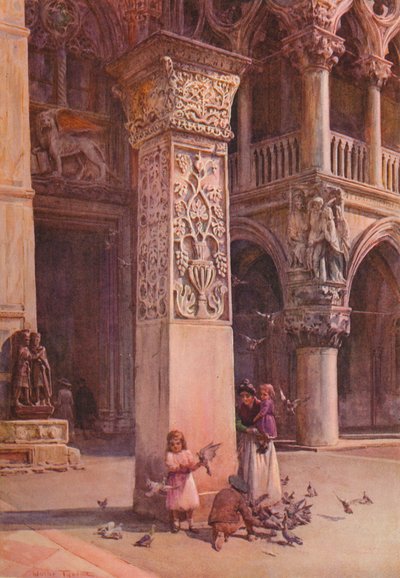 Sur la Piazzetta, Venise, vers 1900 1913 - Walter Frederick Roofe Tyndale