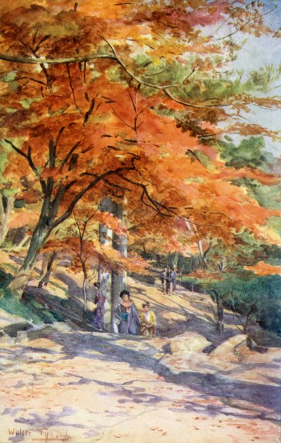 Érables à Omori, près de Tokyo - Walter Frederick Roofe Tyndale