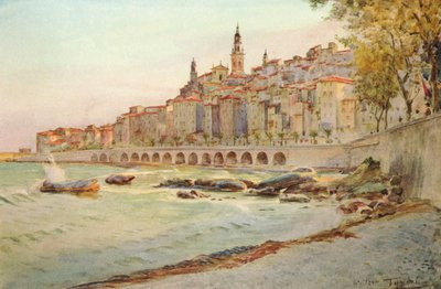 Mentone, depuis Garavan, vers 1910 - Walter Frederick Roofe Tyndale