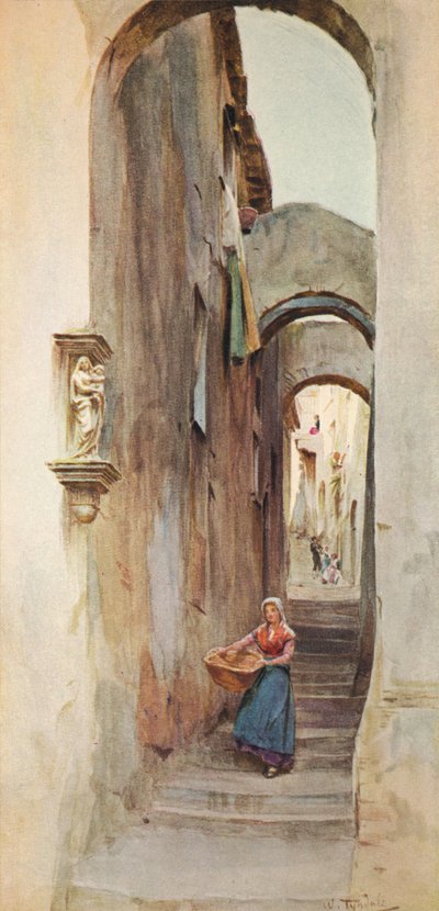 Rue à Cervo San Bartolommeo, vers 1910-1912 - Walter Frederick Roofe Tyndale