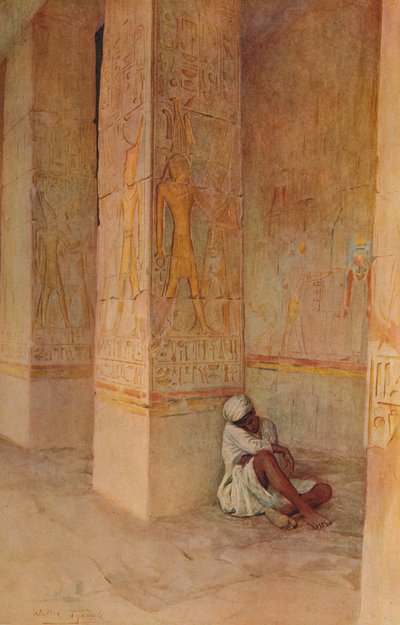La colonnade de la naissance dans le temple d