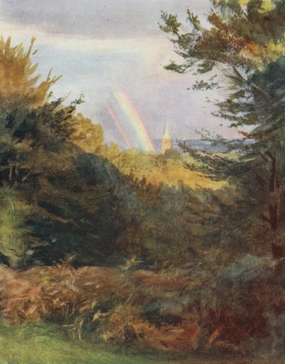 La Nouvelle Forêt : Église de Lyndhurst depuis Emery Down - Walter Frederick Roofe Tyndale