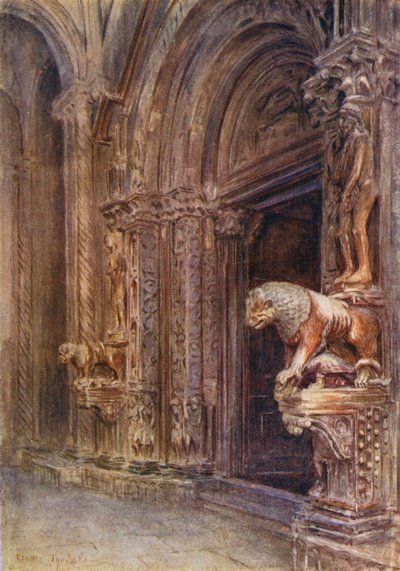 Le porche du Duomo de Trau - Walter Frederick Roofe Tyndale