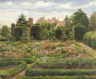 Les jardins de topiaires, Levens Hall, Cumbria, 1886 - Walter Frederick Roofe Tyndale