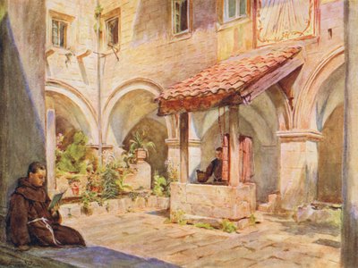 Le cloître supérieur à San Francesco, Raguse - Walter Frederick Roofe Tyndale