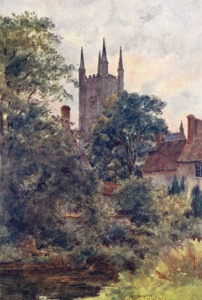Wessex : Depuis le verger du doyen, Mere, Wilts - Walter Frederick Roofe Tyndale
