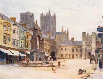 Wessex : La place du marché, Wells - Walter Frederick Roofe Tyndale