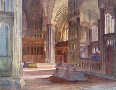 Wessex : Le chœur rétro, cathédrale de Winchester, avec les chantreries du cardinal Beaufort et de l