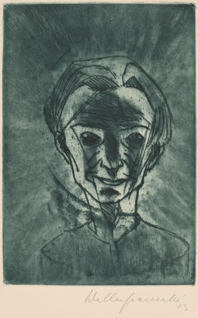 Tête souriante, Autoportrait, 1923 - Walter Gramatte