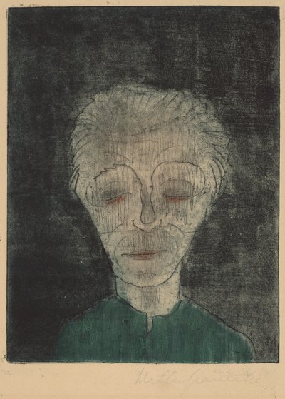 Homme fatigué, Autoportrait, 1923 - Walter Gramatte