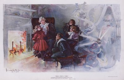 Il était une fois : Grand-mère racontant une histoire à ses petits-enfants - Walter Granville Smith