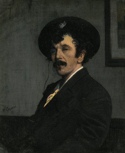 Portrait de James Abbott McNeill Whistler - Walter Greaves