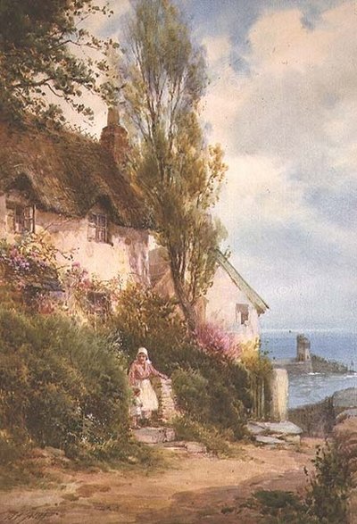 Cottage au bord de la mer - Walter Henry Sweet