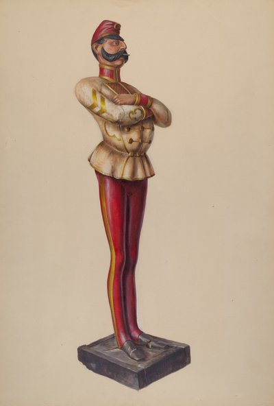 Figure de magasin de cigares, vers 1937 - Walter Hochstrasser