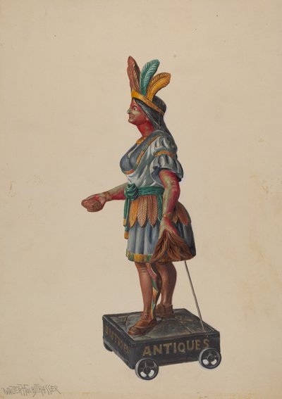 Indien de magasin de cigares, vers 1936 - Walter Hochstrasser