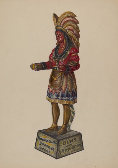Indien de magasin de cigares, vers 1936 - Walter Hochstrasser