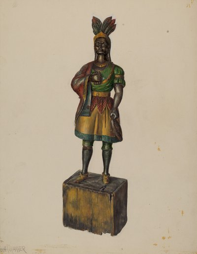 Indien de magasin de cigares, vers 1936 - Walter Hochstrasser