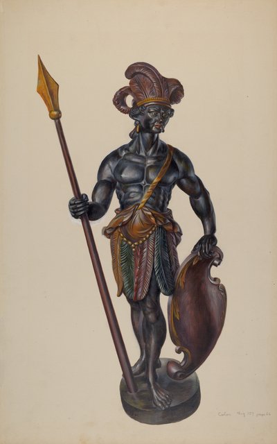 Indien de magasin de cigares, vers 1937 - Walter Hochstrasser