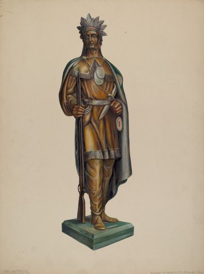 Indien de magasin de cigares, vers 1938 - Walter Hochstrasser