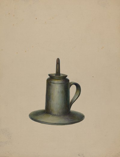 Lampe à huile en étain - Walter Hochstrasser