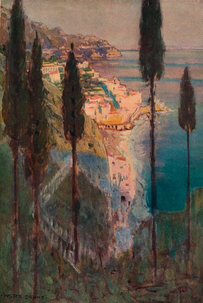 Ombres du soir, Amalfi, vers 1887-1906, 1906-7 - Walter J Donne