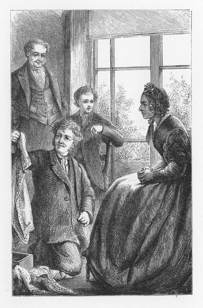 Scène de Le Moulin sur la Floss de George Eliot, vers 1880 - Walter James Allen