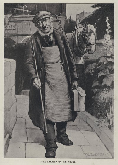 Le porteur dans sa tournée - Walter Jenks Morgan