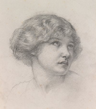 Tête de fille - Walter John Knewstub