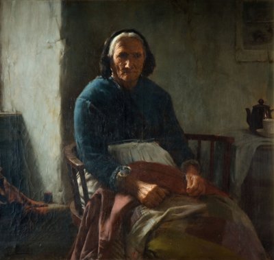 Une Vieille Femme Cornouaillaise - Walter Langley