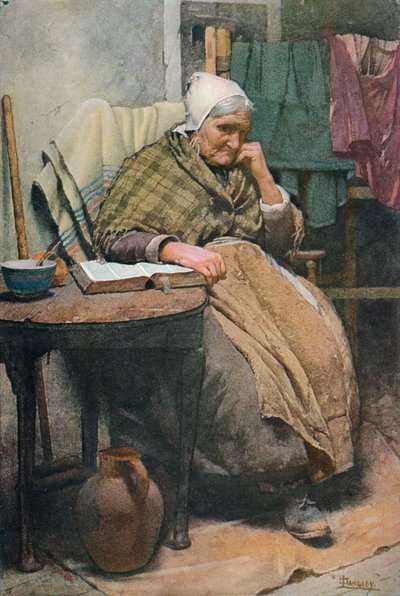 Une vieille femme cornouaillaise, vers 1880 - Walter Langley