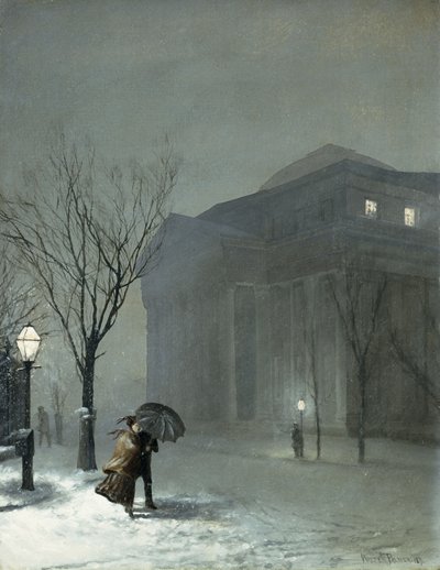 Albany sous la neige - Walter Launt Palmer