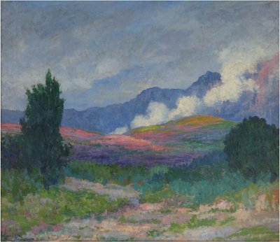 Nuages dans une chaîne de montagnes, vers 1915 - Walter Navazio de