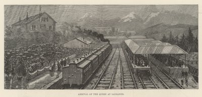 Arrivée de la reine à Lausanne - Walter Paget
