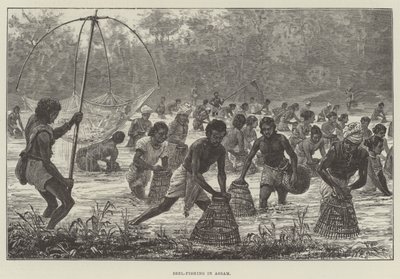 Pêche au Beel en Assam - Walter Paget