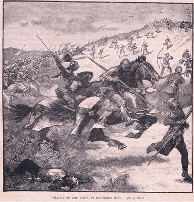 Charge des Écossais à Homildon Hill en 1402 - Walter Paget