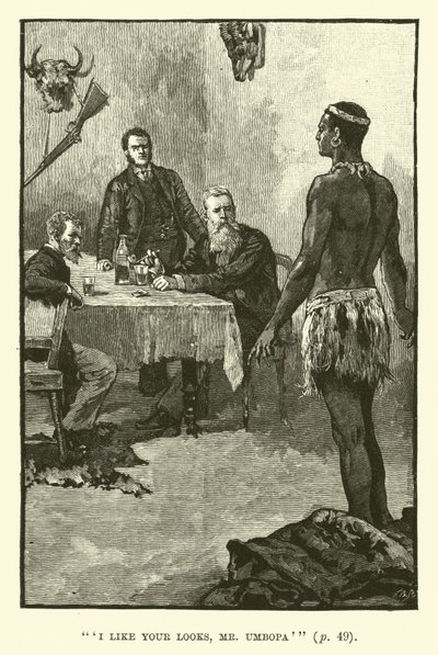 Illustration pour Les Mines du roi Salomon par H. Rider Haggard - Walter Paget