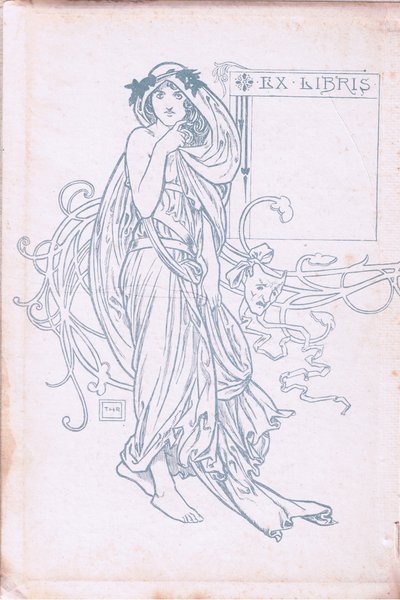 Conception de la couverture interne (vert et blanc) - Walter Paget