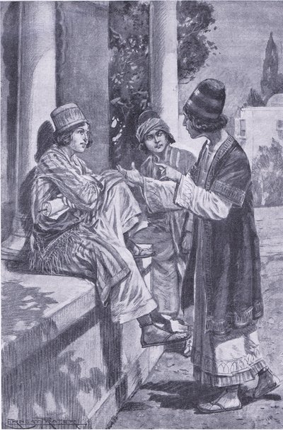 Le serment de trois camarades, illustration de My Magazine - Walter Paget