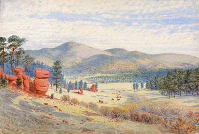 Dans le parc Monument, Colorado, 1874 - Walter Paris