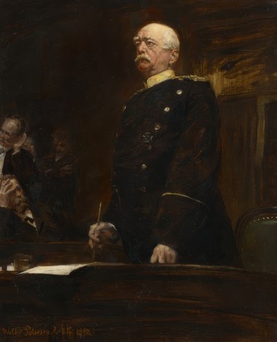 Portrait du prince Bismarck au Reichstag - Walter Petersen