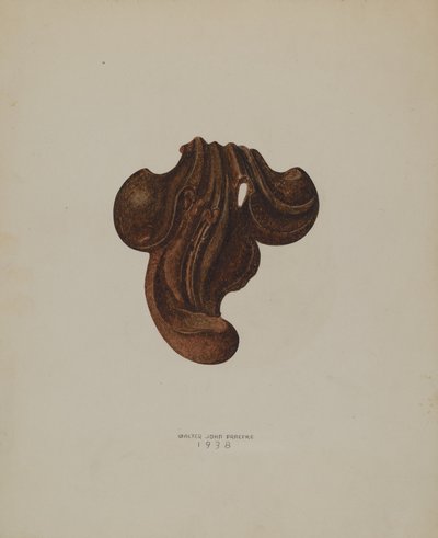 Feuille de fer ornementale, 1938 - Walter Praefke