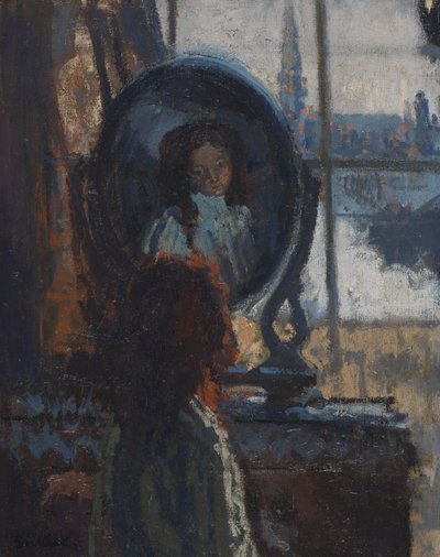 Fille devant un miroir, petite Rachel - Walter Richard Sickert
