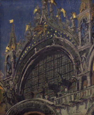 Les chevaux de Saint-Marc, Venise - Walter Richard Sickert