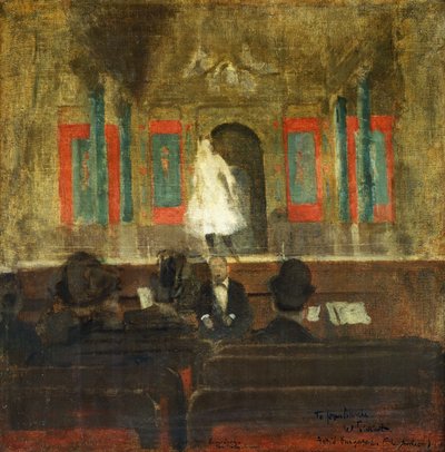 Queenie Lawrence sur la scène de Gatti, c. 1888 - Walter Richard Sickert