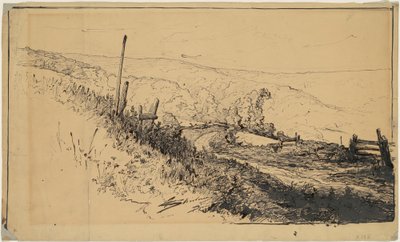 Une route dans les collines près de Dordrecht - Walter Shirlaw