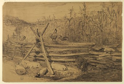 Scène de ferme - Walter Shirlaw