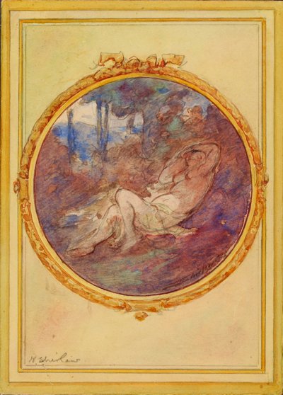 Figure Étude pour le panneau décoratif - Walter Shirlaw