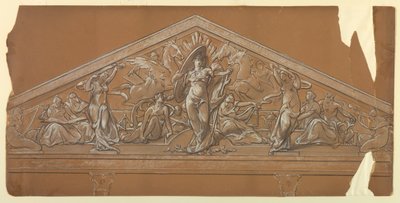 Industrie et commerce (conception pour fronton) - Walter Shirlaw